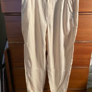 Everlane womens  Relaxed Chino High Waisted Tapered Pants 100% Tencel